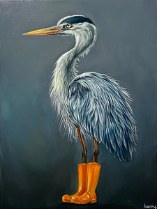 Heron in boots